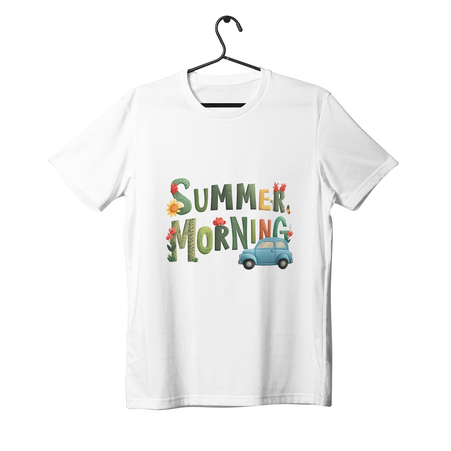 "Summer Morning Road Trip" Couple's Pima T-shirt