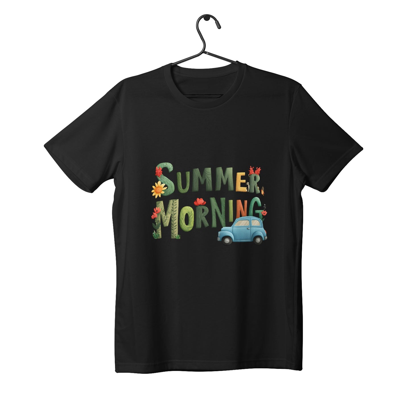 "Summer Morning Road Trip" Couple's Pima T-shirt