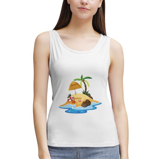 Tropical Island Beach- Women's  Tank
